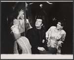Unidentified actress, Robert Goulet, and Jeanne Arnold in the stage production The Happy Time