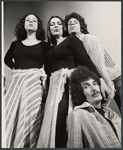 Anne Sarofeen, Gini Eastwood, Stu Freeman, and John Twomey in the stage production Hard Job Being God