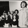 Roy Bittan, Harry Rumpf, Pete Gries, Stu Freeman, Gini Eastwood, Steve Merola, John Twomey, Anne Sarofeen, and Tom Martel in the stage production Hard Job Being God