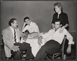 Frank Silvera, Anthony Franciosa, Ben Gazzara and Shelley Winters in the stage production A Hatful of Rain