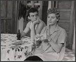 Anthony Franciosa and Shelley Winters in the stage production A Hatful of Rain