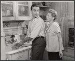Vivian Blaine and unidentified in the stage production A Hatful of Rain