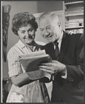 Nancy R. Pollack and Michael Gorrin in the stage production Have I Got a Girl for You!