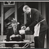 Tom Poston and John McGiver in the stage production Drink to Me Only