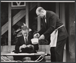 Tom Poston and John McGiver in the stage production Drink to Me Only