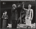 Leona Powers, Cameron Prud'homme, and Tom Poston in the stage production Drink to Me Only