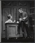 Georgann Johnson and Tom Poston in the stage production Drink to Me Only
