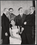 Jacqueline Brookes [seated] and unidentified others in the stage production The Duchess of Malfi