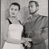 Jacqueline Brookes and Hurd Hatfield in the stage production The Duchess of Malfi