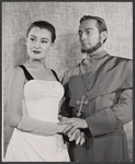 Jacqueline Brookes and Hurd Hatfield in the stage production The Duchess of Malfi