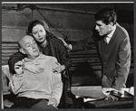 Alec Guiness, Kate Reid and Peter Glenville in rehearsal for the stage production Dylan