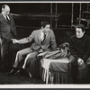 Martin Garner, James Ray, and Alec Guinness in the stage production Dylan