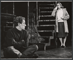 Alec Guinness and Kate Reid in the stage production Dylan