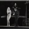 Louisa Cabot, James Ray, and Alec Guinness in the stage production Dylan