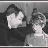 Tom Bosley and Barbara Minkus in rehearsal for the stage production The Education of Hyman Kaplan