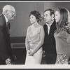 George Abbott [left], Tom Bosley [second from right] and unidentified others in rehearsal for the stage production The Education of Hyman Kaplan