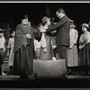 Mimi Sloan, Barbara Minkus, Hal Linden [center] and unidentified others in the stage production The Education of Hyman Kaplan