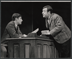 Gary Krawford and Tom Bosley in the stage production The Education of Hyman Kaplan