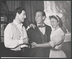 Richard Waring, José Ferrer, and Anne Helm in the stage production Edwin Booth