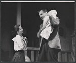 Phyllis Love and Karl Malden in the stage production The Egghead