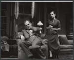 Karl Malden and Phyllis Love in the stage production The Egghead