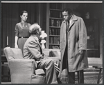 Phyllis Love, Karl Malden, and Lloyd Richards in the stage production The Egghead.