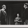 Karl Malden, Phyllis Love, and Nicholas Pryor in the stage production The Egghead