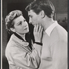 Eileen Herlie and Robert Stephens in the stage production Epitaph for George Dillon