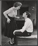 Eileen Herlie and Robert Stephens in the stage production Epitaph for George Dillon