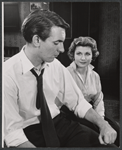 Eileen Herlie and Robert Stephens in the stage production Epitaph for George Dillon