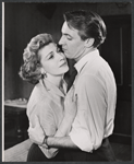 Eileen Herlie and Robert Stephens in the stage production Epitaph for George Dillon
