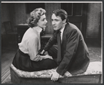 Eileen Herlie and Robert Stephens in the stage production Epitaph for George Dillon