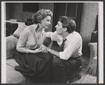 Eileen Herlie and Robert Stephens in the stage production Epitaph for George Dillon