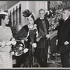 Tallulah Bankhead, Jay Barney [center] and unidentified others in the stage production Eugenia
