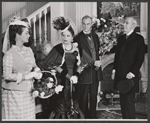 Tallulah Bankhead, Jay Barney [center] and unidentified others in the stage production Eugenia