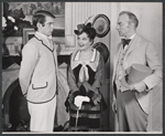 Tallulah Bankhead [center], Jay Barney [right] and unidentified in the stage production Eugenia