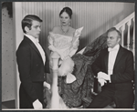 Tallulah Bankhead [center], Jay Barney [right] and unidentified in the stage production Eugenia