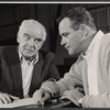 Frank Conroy and Jack Lemmon in rehearsal for the stage production Face of a Hero