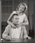 Jack Lemmon and Kip McArdle in rehearsal for the stage production Face of a Hero