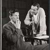 James Donald and Jack Lemmon in rehearsal for the stage production Face of a Hero