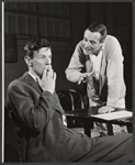 James Donald and Jack Lemmon in rehearsal for the stage production Face of a Hero