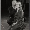 George Grizzard and Sandy Dennis in rehearsal for the stage production Face of a Hero