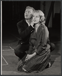George Grizzard and Sandy Dennis in rehearsal for the stage production Face of a Hero