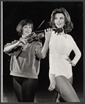 Carol Burnett and Tina Louise in rehearsal for the stage production Fade Out - Fade In