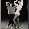 Carol Burnett and Tina Louise in rehearsal for the stage production Fade Out - Fade In