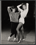 Carol Burnett and Tina Louise in rehearsal for the stage production Fade Out - Fade In