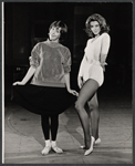 Carol Burnett and Tina Louise in rehearsal for the stage production Fade Out - Fade In