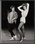 Carol Burnett and Tina Louise in rehearsal for the stage production Fade Out - Fade In