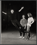 Dick Patterson, Carol Burnett and Tina Louise in rehearsal for the stage production Fade Out - Fade In