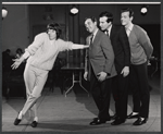 Carol Burnett [at left] and unidentified others in rehearsal for the stage production Fade Out - Fade In